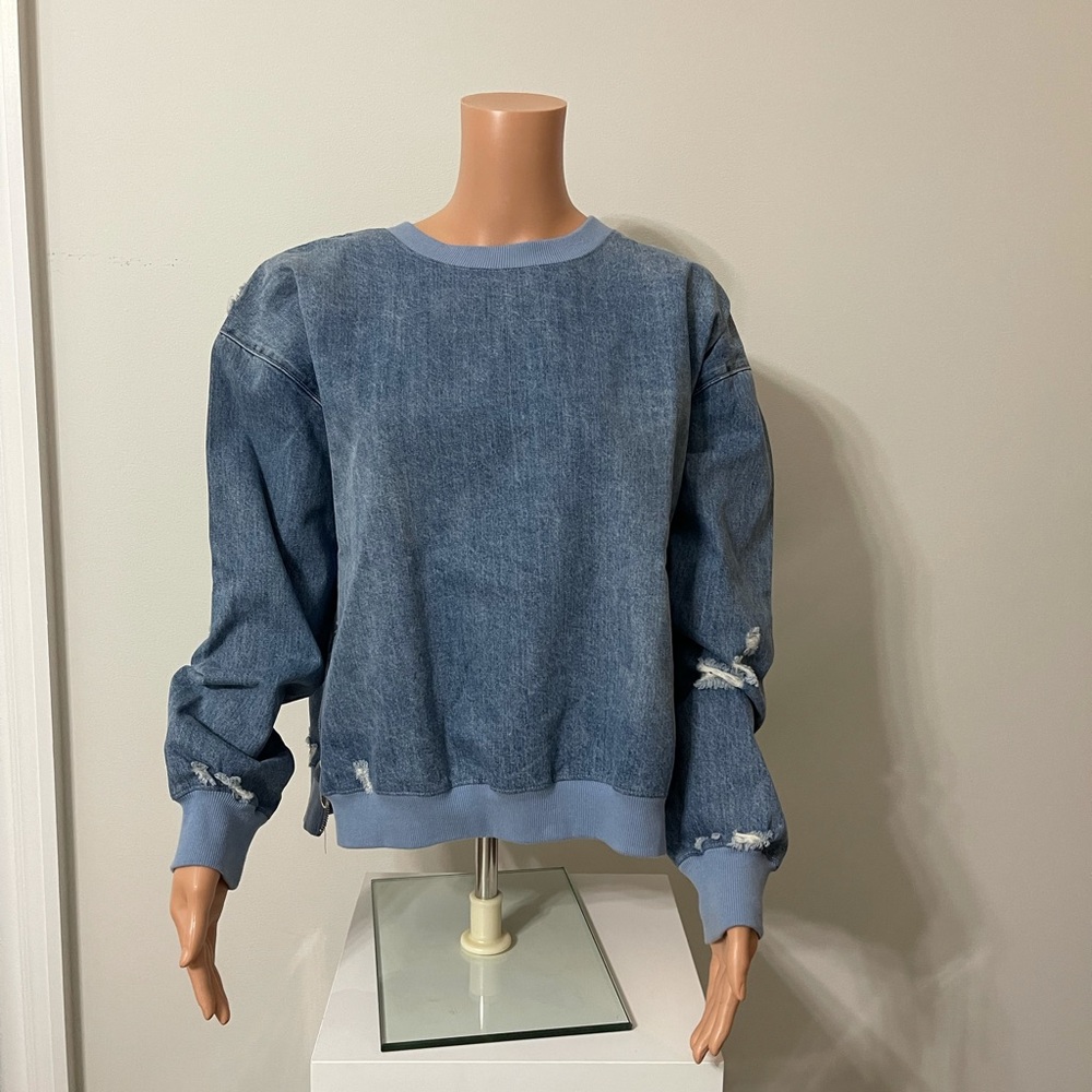 Fate denim top sz M